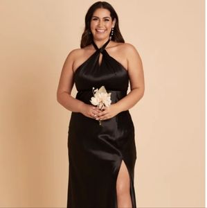 Birdy Grey Monica Satin 2X Bridesmaid Dress NWT(Black 2X, size 20-22)